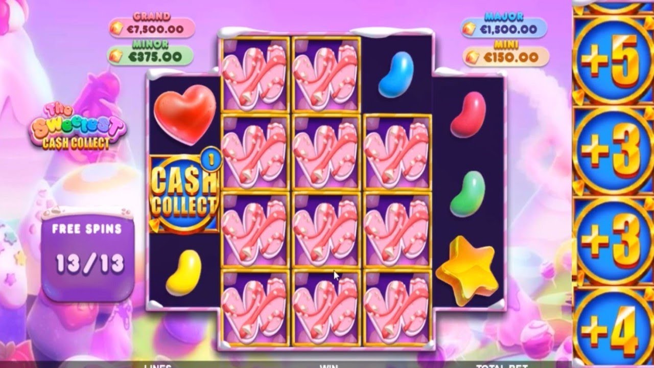 Achat du Bonus Freespins sur la machine &agrave; sous THE SWEETEST CASH COLLECT