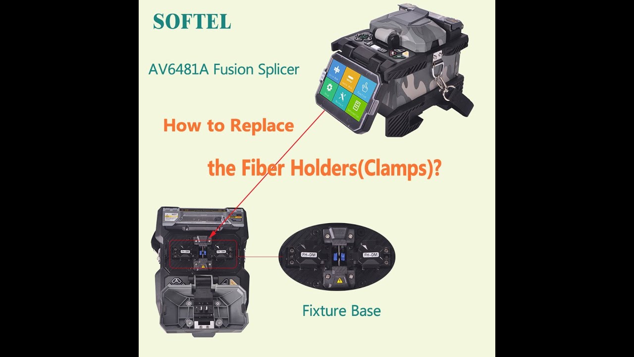 How to replace the Fusion Splicer fiber holders(clamps)?