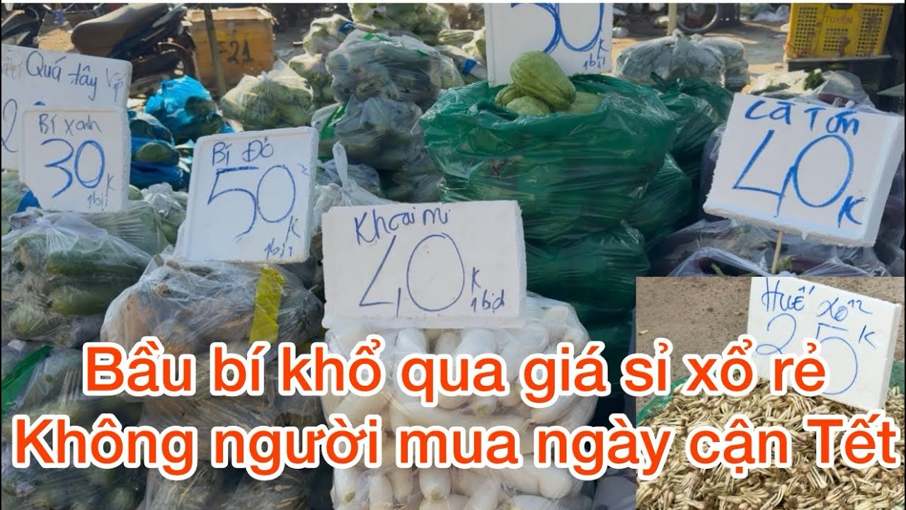 Cập Nhật giá sỉ và lẻ rau củ tại chợ đầu mối thủ Đức sáng 4-2 