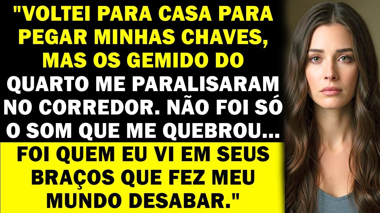 Voltei para casa para pegar minhas chaves, mas o que ouvi do quarto me fez ficar congelado no