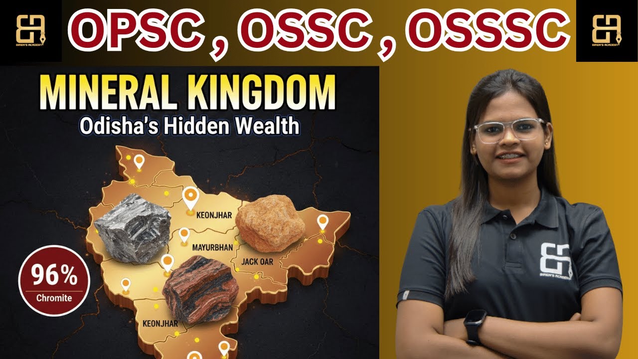 Minerals of Odisha for All Odisha Competitive Exams | Lipsita Mam