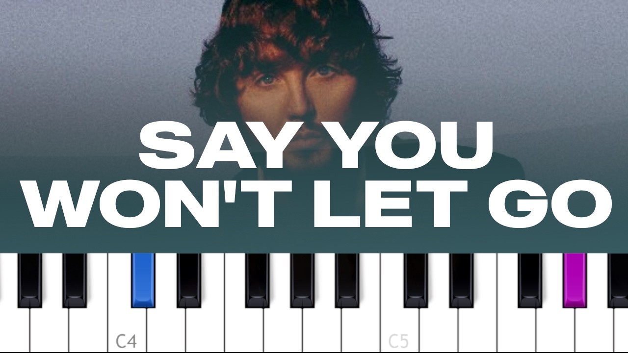 James Arthur - Say You Won't Let Go  (piano tutorial)