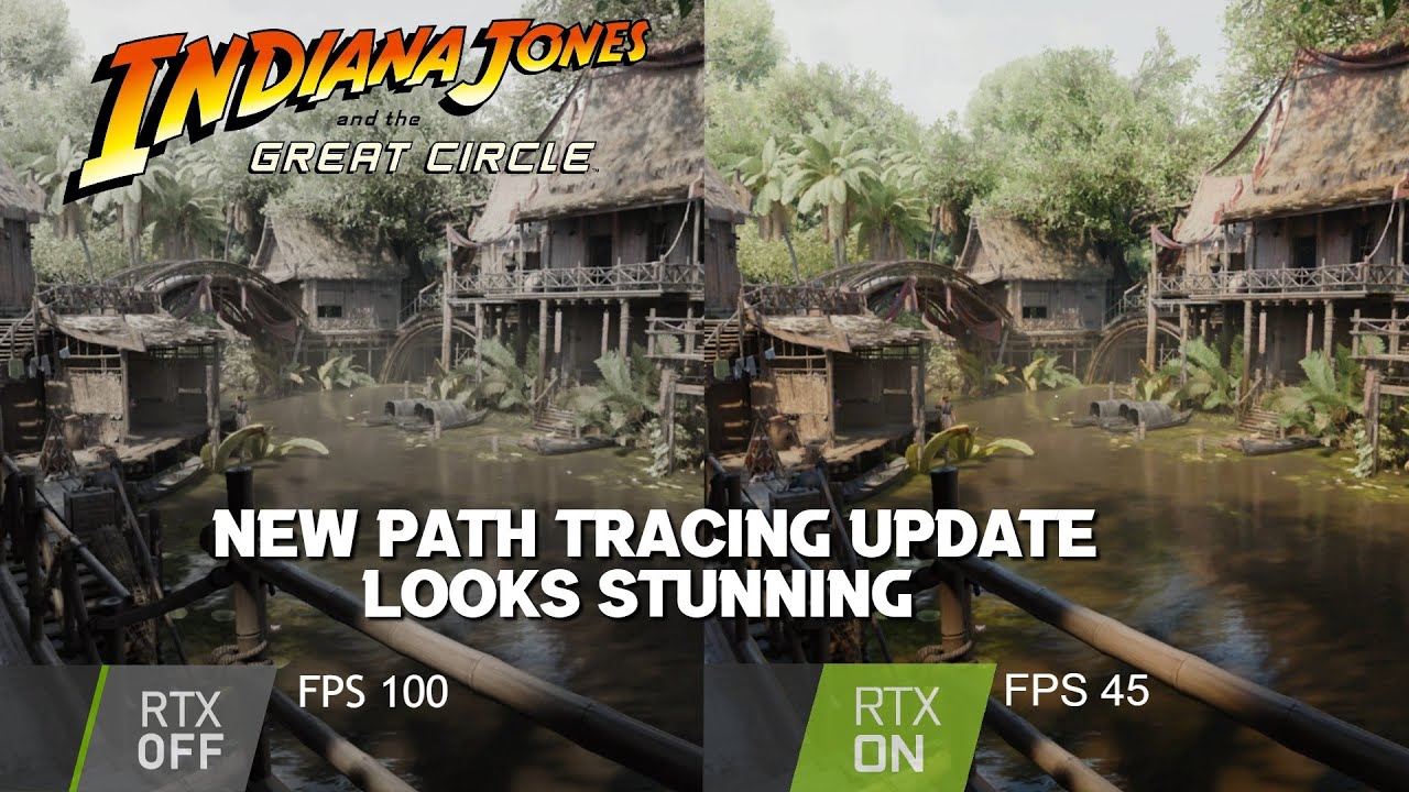 Indiana Jones - Path Tracing Comparison vs Hardware Ray Tracing