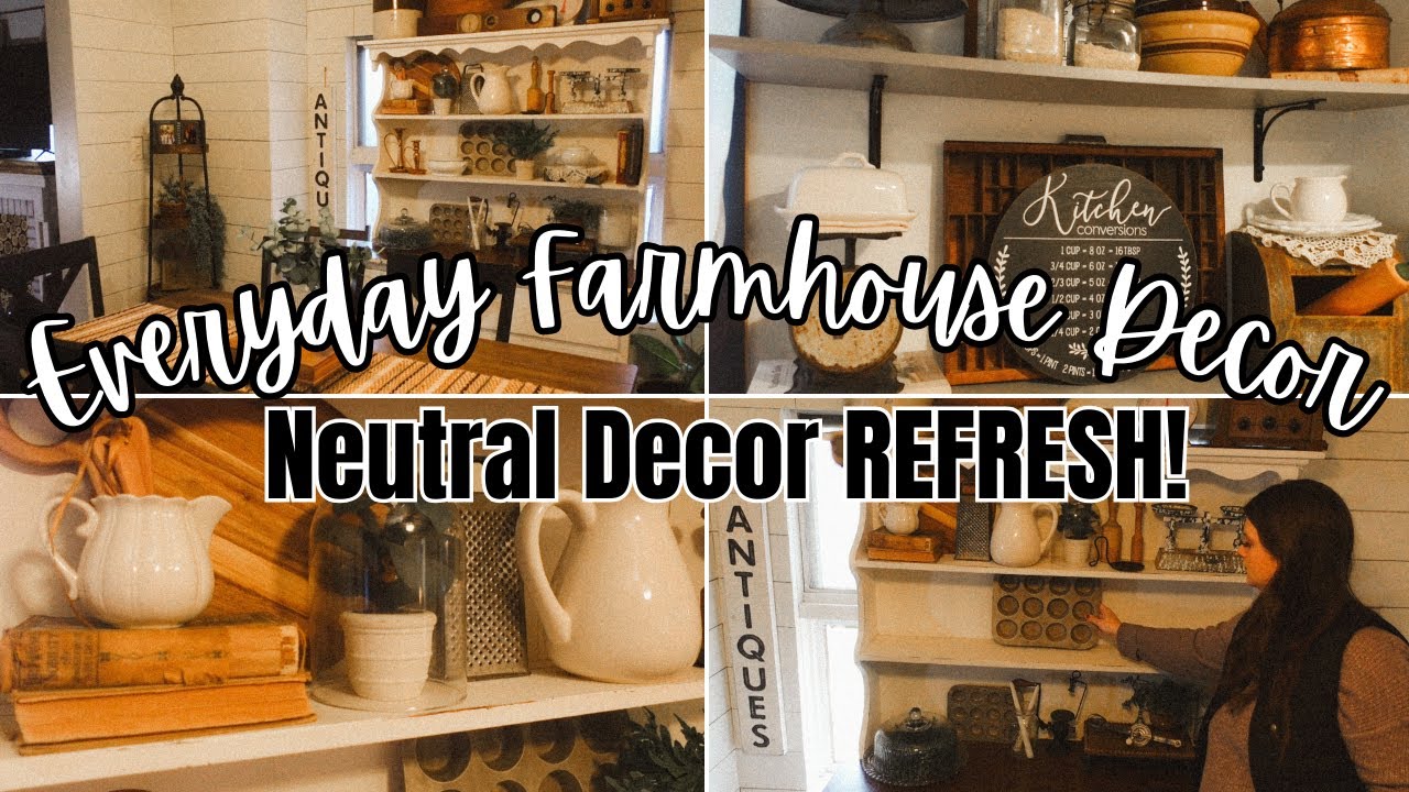 Cozy Everyday Farmhouse Decor! Kitchen and Dining Room Decor Refresh!