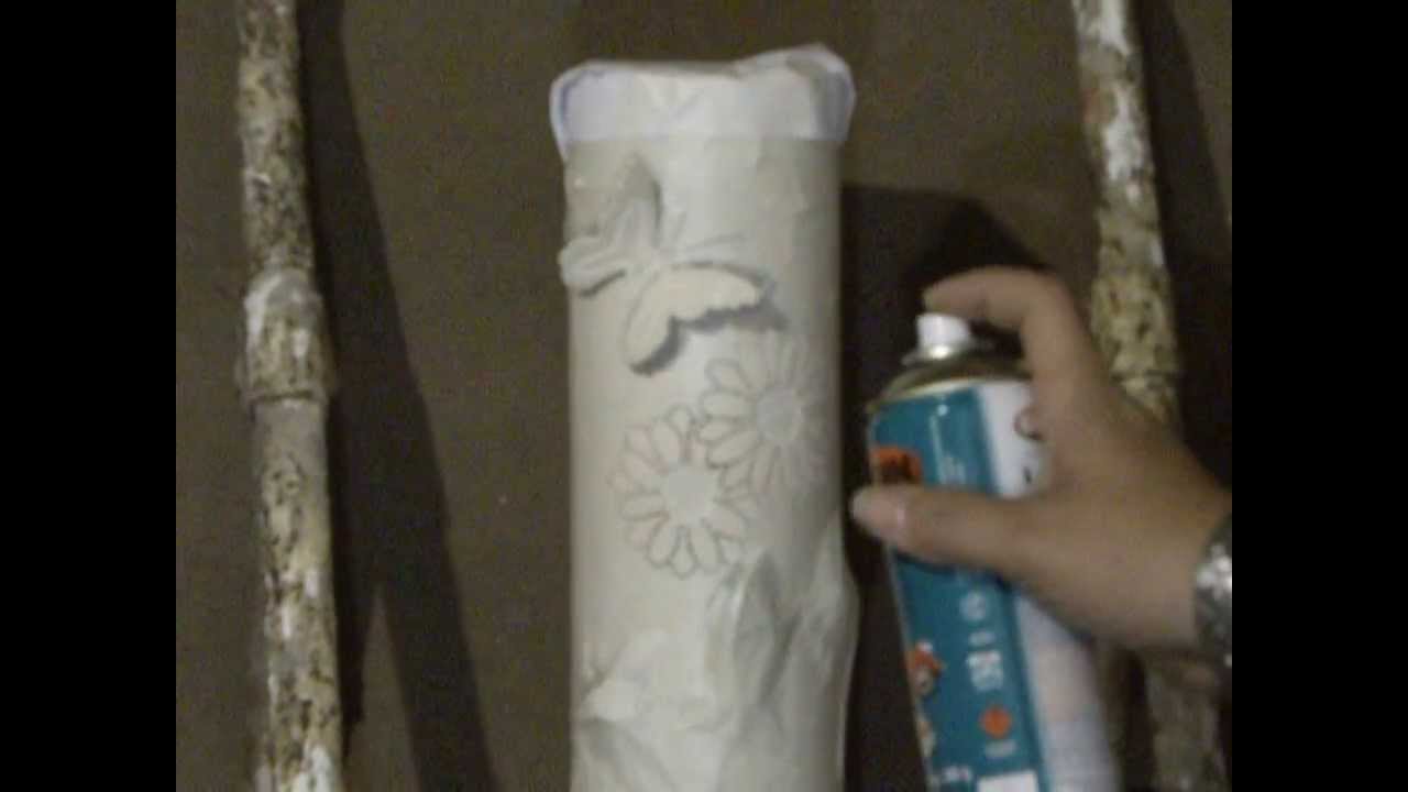Luminária de PVC Passo a Passo Pintura Parte 1