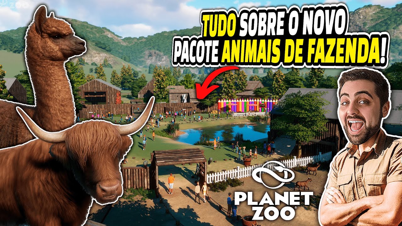 🐔 GALINHAS, ALPACAS, PORCOS E MAIS NO PACOTE ANIMAIS DA FAZENDA DO PLANET ZOO! 🐑🌾 | Análise PT-BR ⭐