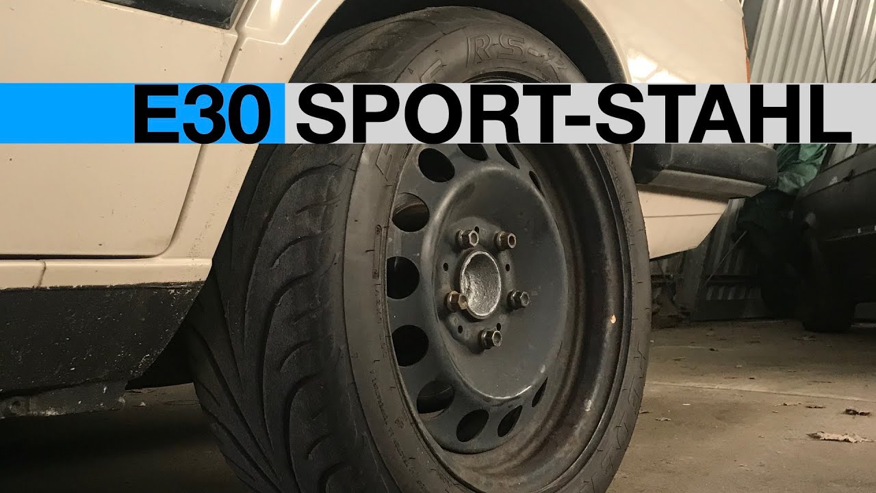 Stahlfelge 7x16 ET31 am BMW E30