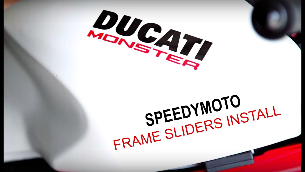 Ducati Monster 821 | Speedymoto Frame Sliders Install