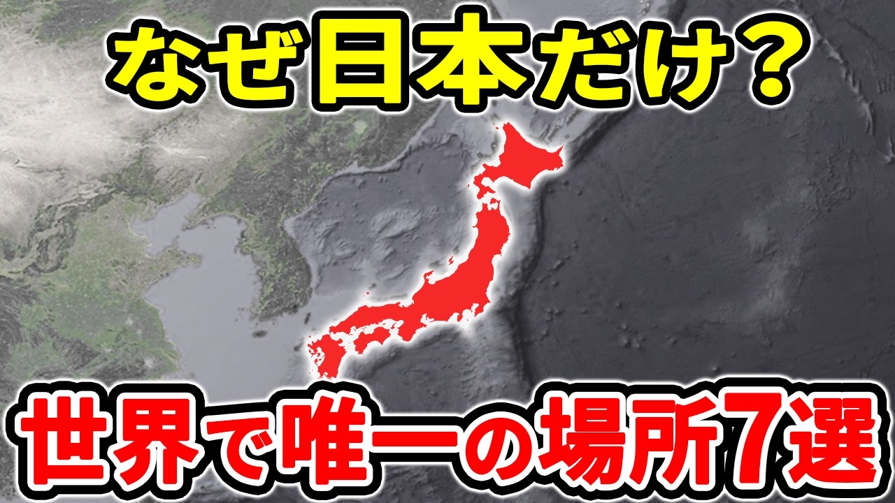 【驚愕】なぜこうなった？日本にしか存在しない世界唯一の場所7選【ゆっくり解説】