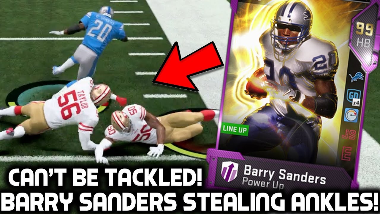 BARRY SANDERS STEALING ANKLES & TAKING NAMES! Madden 19 Ultimate Team