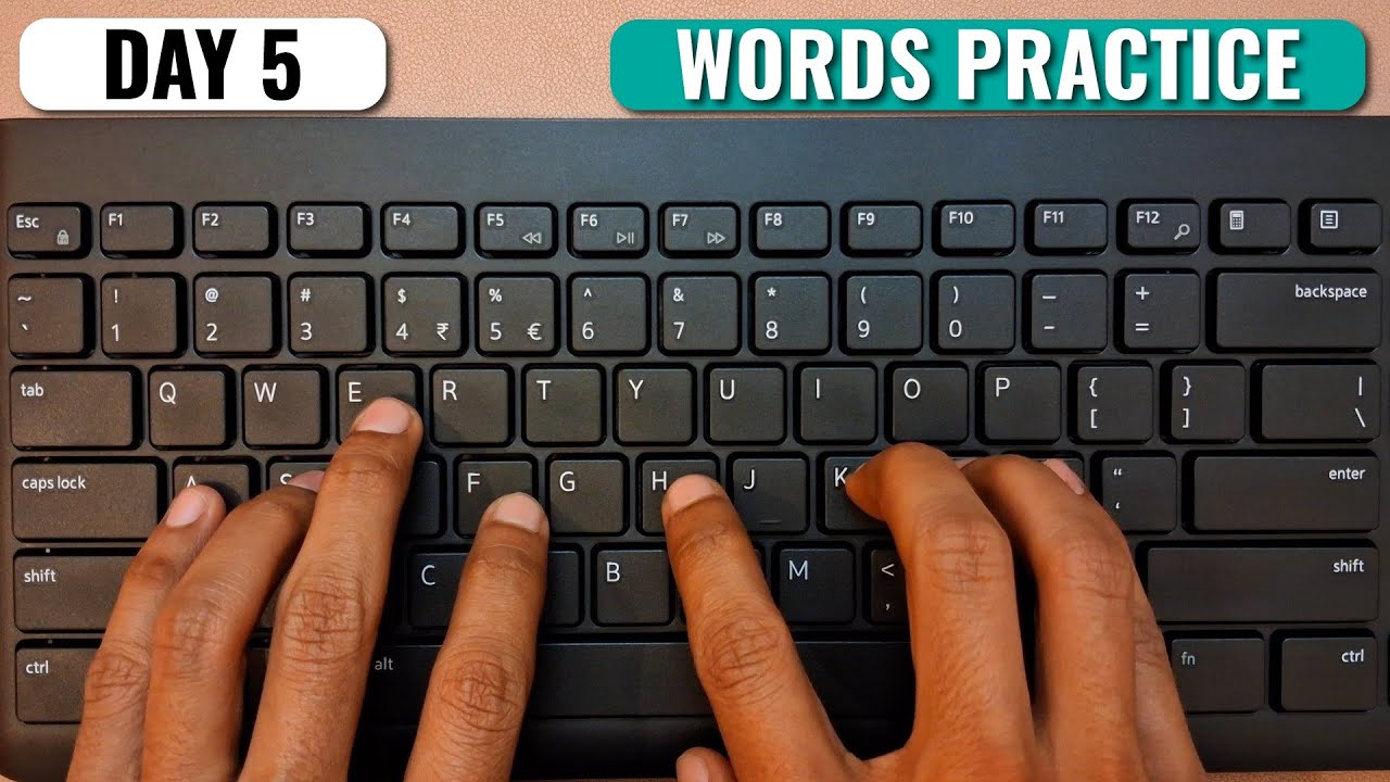 English Typing Course- DAY 5 | Free Typing Lessons | Touch Typing Course | Tech Avi