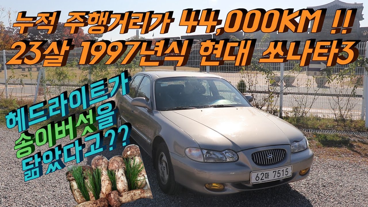 총주행거리 44.000km 23살 현대 쏘나타3 자세히 한번 살펴봤습니다.