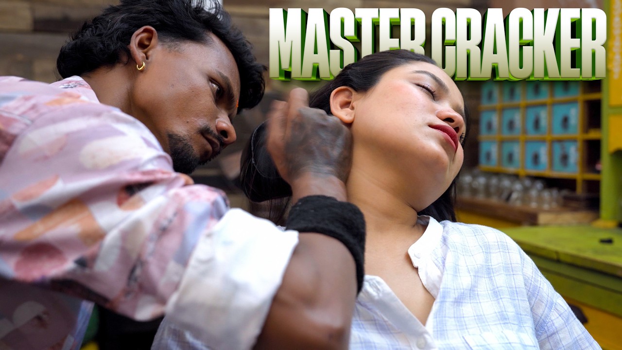 Master Cracker Loud Neck Cracking Head Massage ASMR | Indian Massage