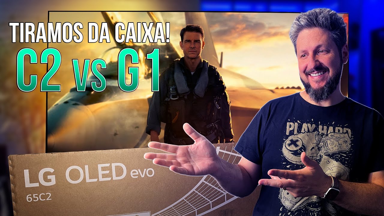 Unboxing da OLED EVO C2: A TV 4K da LG para jogos e filmes (Bônus C2 vs G1)