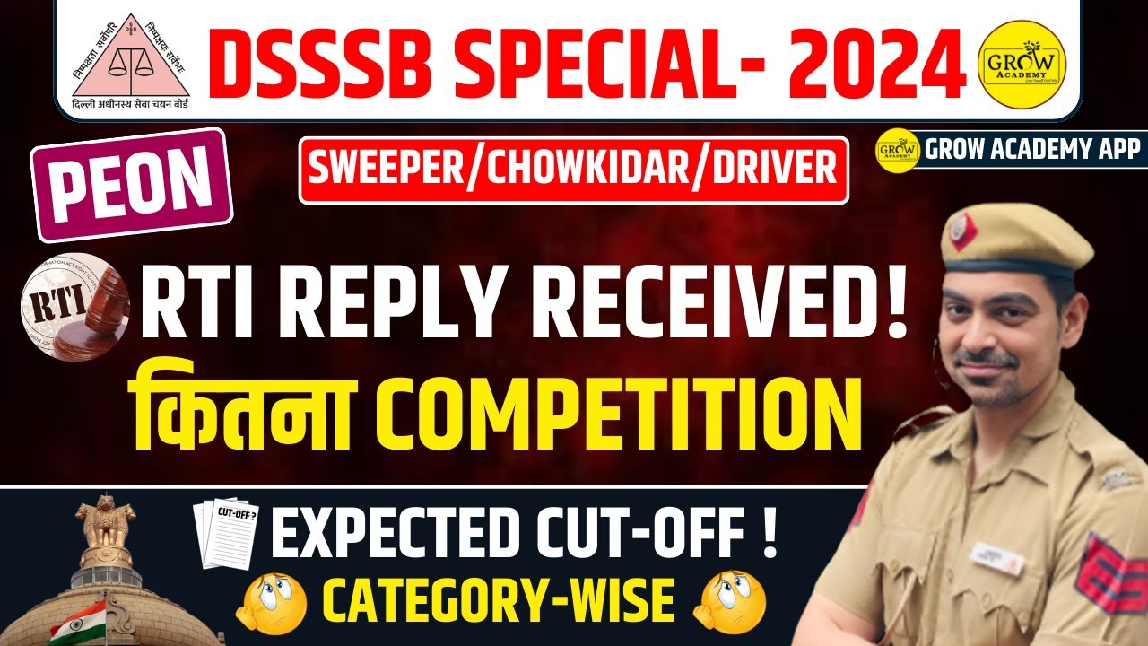 PEON RTI REPLY RECEIVED | SWEEPER / CHOWKIDAR / DRIVER | EXPECTED CUT-OFF ! | सम्पूर्ण जानकारी |
