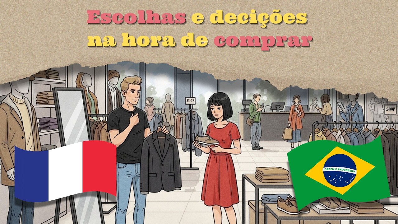 Escolhas e Decições na Hora de Comprar - Shadowing Francês A2 | Francês Fácil com História