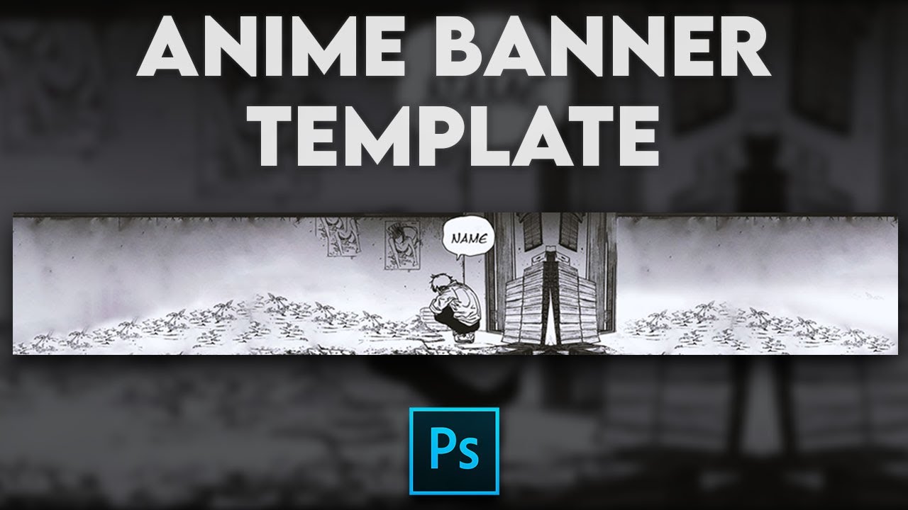Anime banner template for free