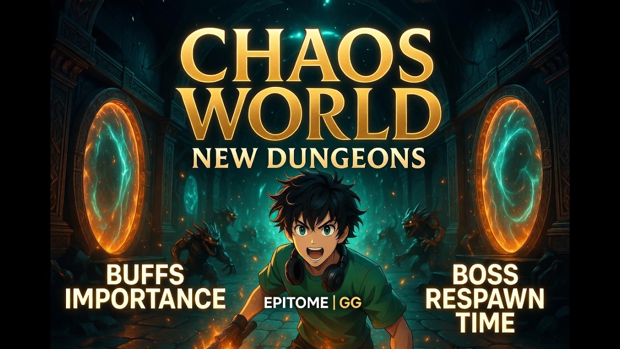 CHAOS WORLD: РАЗБОР СТРАТЕГИИ НОВЫХ ПОДЗЕМЕЛИЙ | ВРЕМЯ ВОЗРОЖДЕНИЯ БОССОВ | ВАЖНОСТЬ БАФФОВ