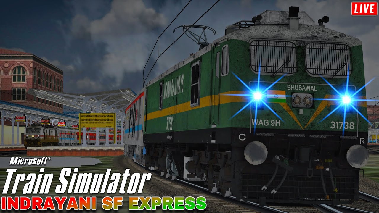 Journey from Mumbai To Pune in 22105 Indrayani SF Express &bull; Indian Train Simulator &bull; MSTS LIVE