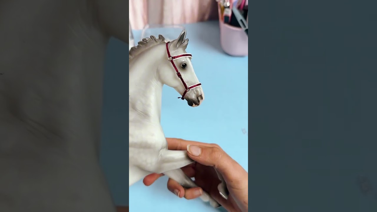 ✨New✨ Sidepull bitless bridle for Schleich & Breyer horses #schleichhorse #breyerhorses