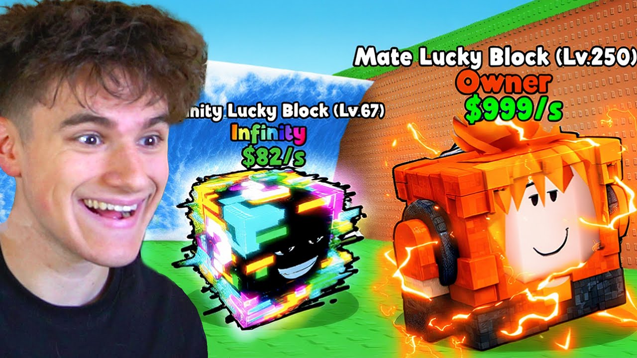 Da NOOB a PRO USANDO SOLO LUCKY BLOCK PERSONALIZZATI su SALVA UN BRAINROT DALLO TSUNAMI!🌊