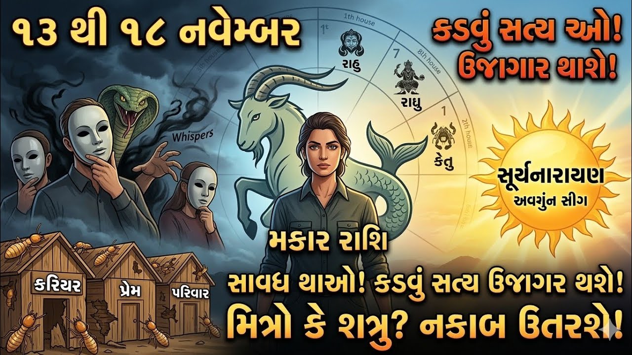 મકર રાશિ સાવધાન થાઓ-કડવું સત્ય ઉજાગર થશે #makarrashi #makar #rashifal #rashibhavishya