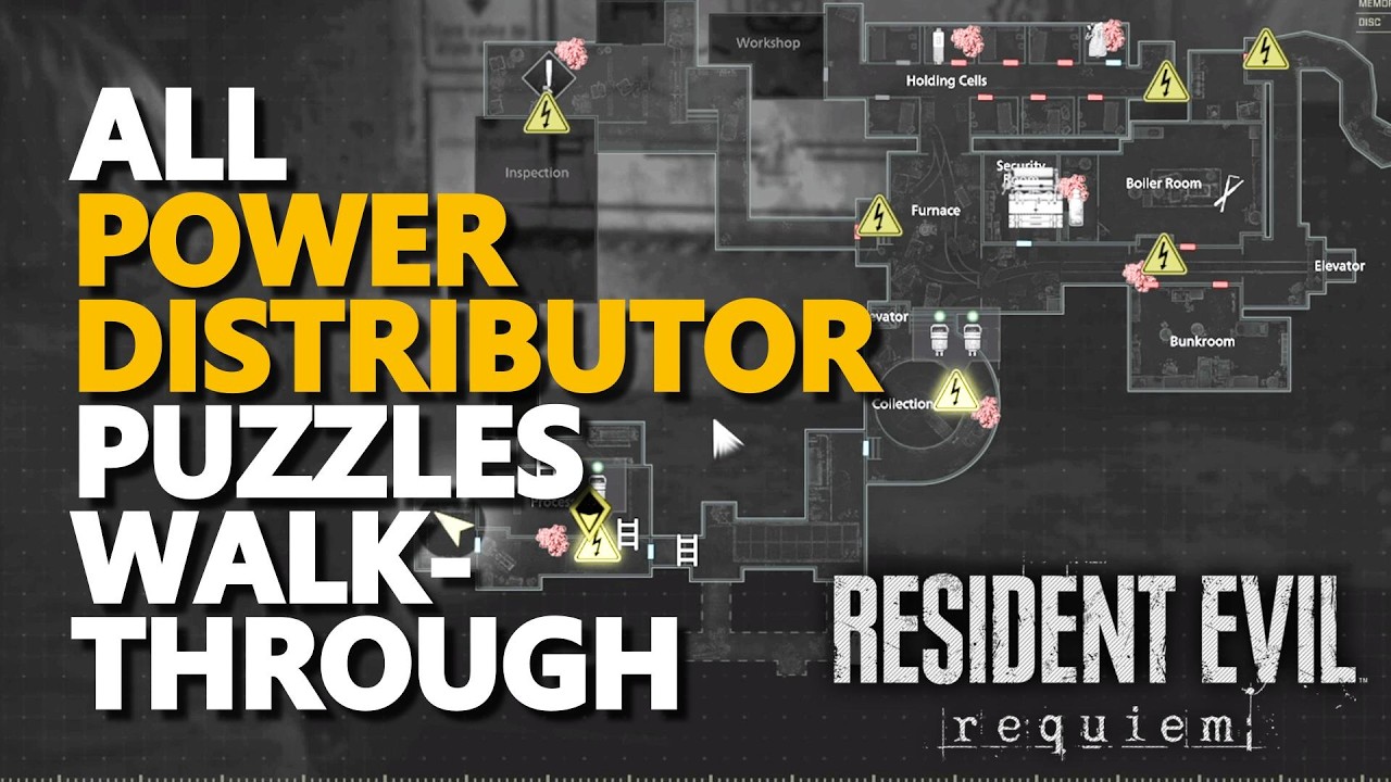 All Power Distributor Puzzles Walkthrough Resident Evil Requiem 9