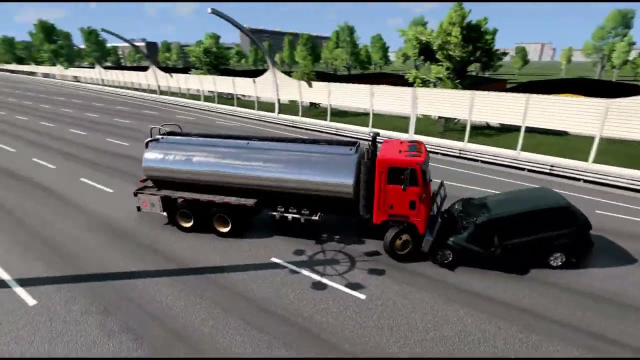 “BeamNG DRIVE | Insane Truck Highway Chase Mode Crash! | Extreme Speed Test 🔥🚛💥”