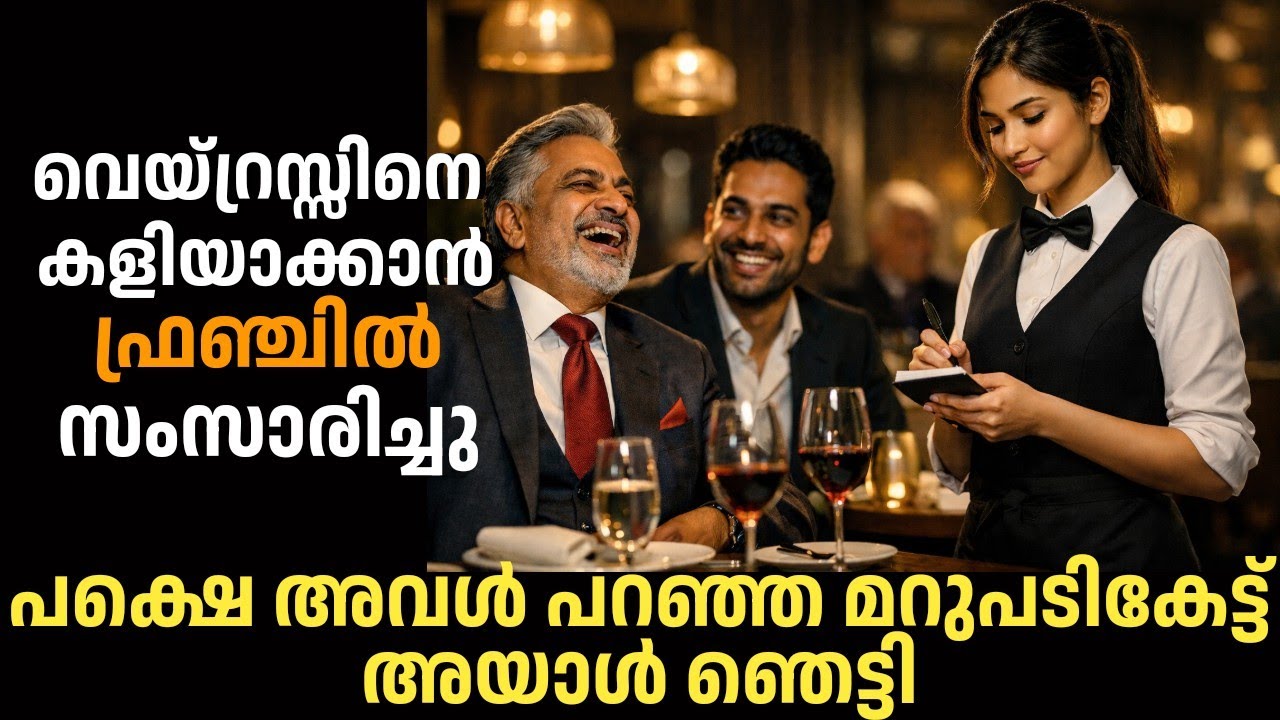 വെയ്റ്രസിനെ കളിയാക്കാൻ ഫ്രഞ്ചിൽ സംസാരിച്ചു,പക്ഷേ അവളുടെ മറുപടി കേട്ട് കോടീശ്വരൻ ഞെട്ടി