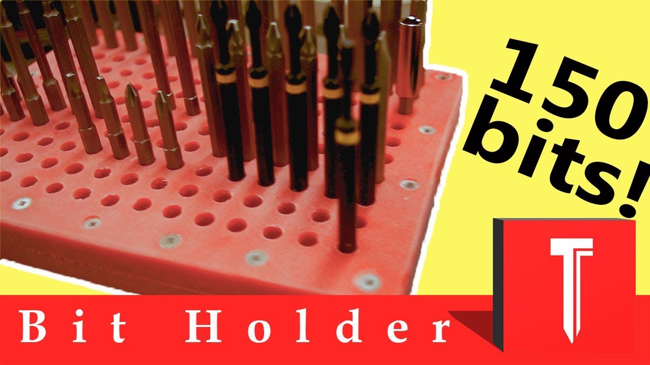 CUTTING BOARD Drill Bit Holder for LESS THAN $10!