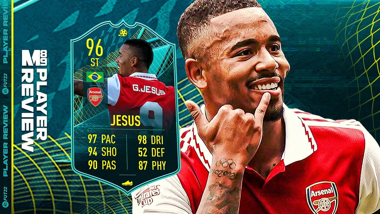 ОБЗОР ИГРОКА GABRIEL JESUS 96 MOMENTS | FIFA 22 Ultimate Team
