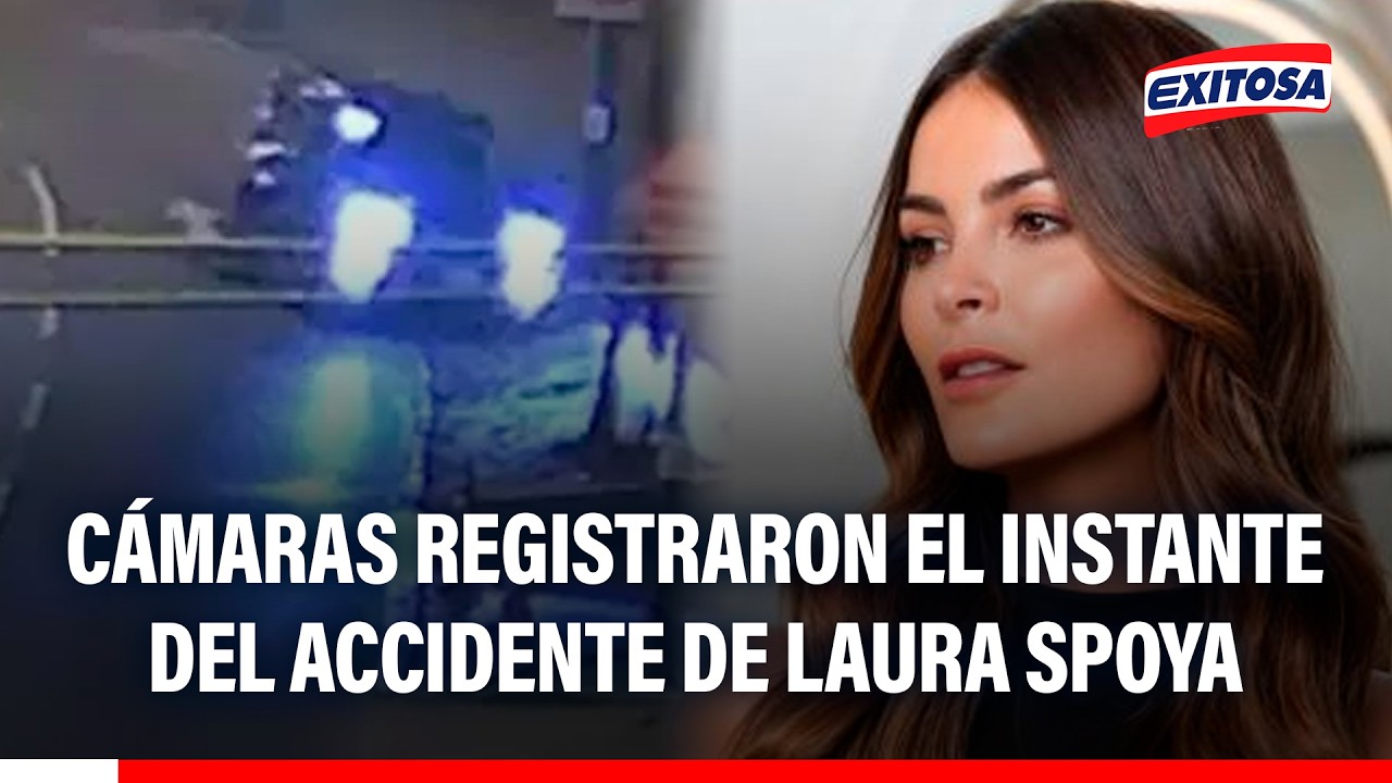 🔴🔵 Laura Spoya sufre aparatoso accidente: Cámaras registraron el preciso instante del choque