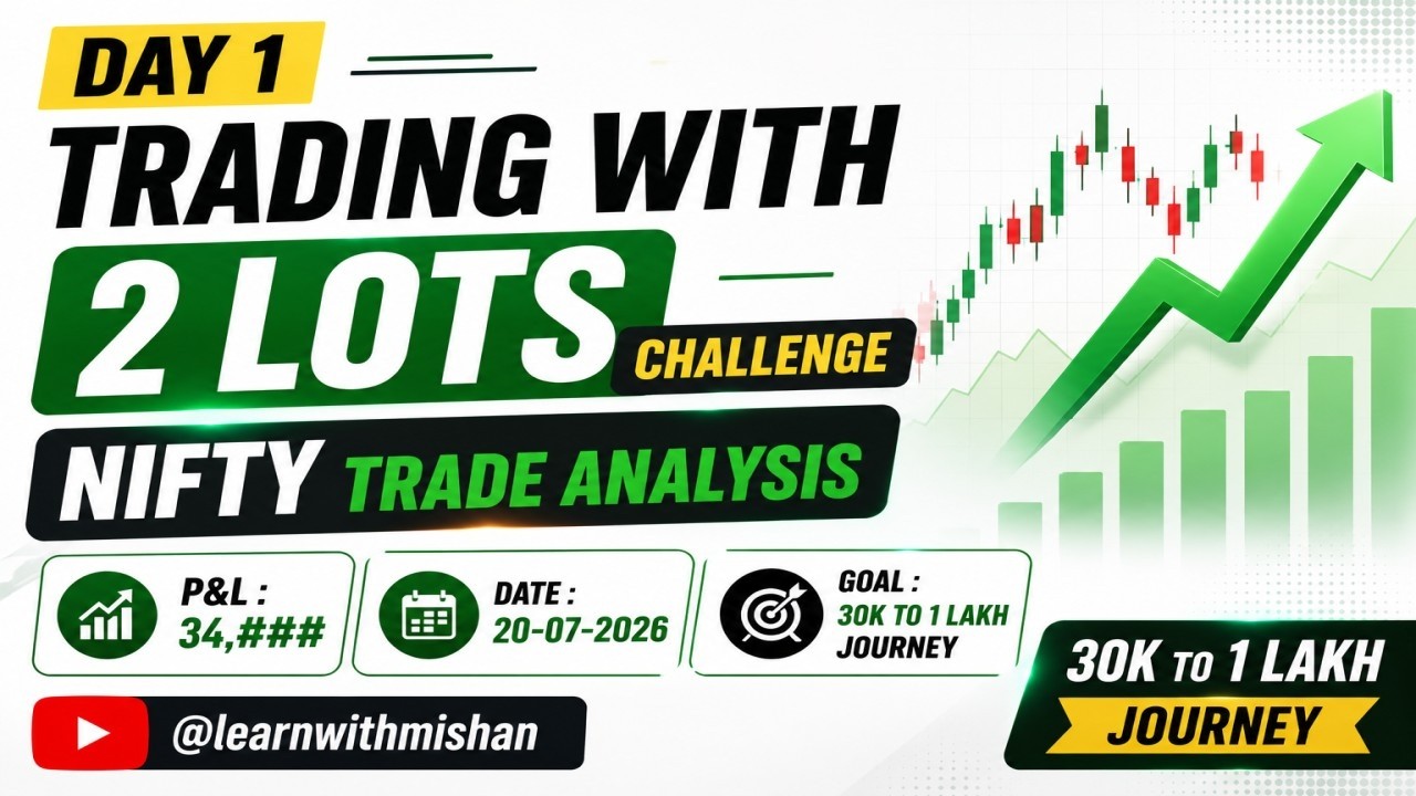 Day 1 🔥 Trading with 2 Lots Nifty Trading Series || Option Trading Challenge #trading #nifty