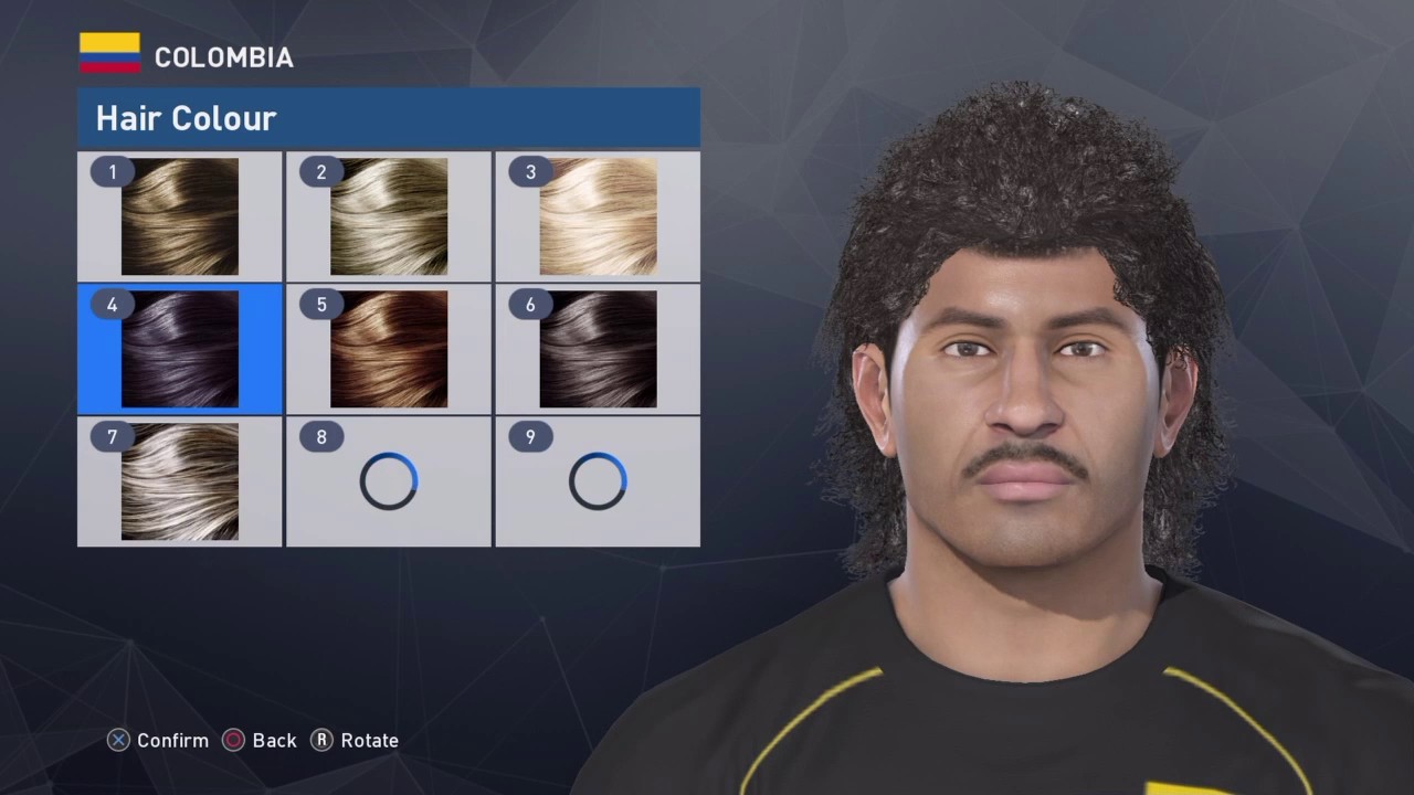 PES 2017 R. HIGUITA (Face + Stats + Action)