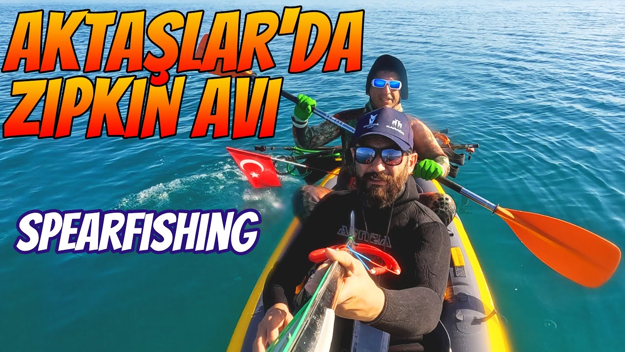 ♆ Kano ile Zıpkın Avı Macerası | Sargoz, Aslan Balığı ve Papağan Balığı Avı🌊-4K-♆ Kayak Spearfishing