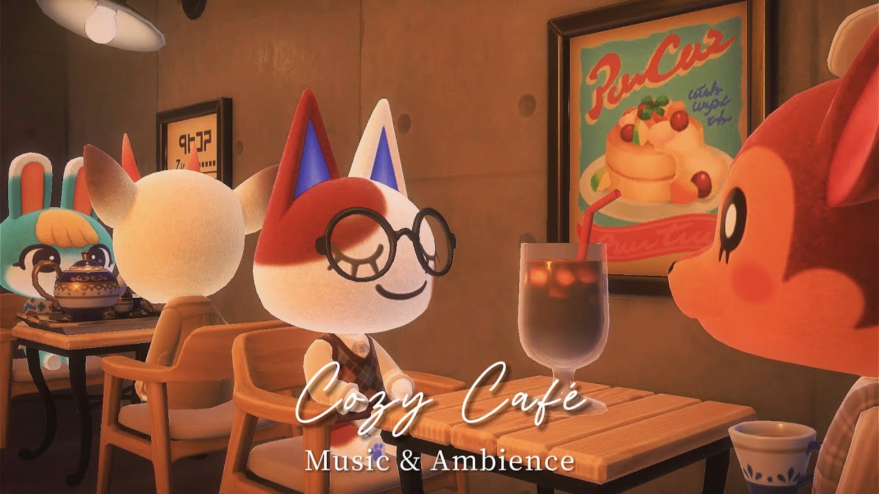 【あつ森bgm】見晴らしの良いスタイリッシュなカフェで聴く Lo-fi Jazz , chill music ☕ アンビエント [ 話し声 / 環境音 ]🎧