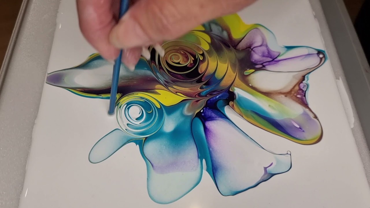 Boom Gel Stain. Swirls for abstract roses.