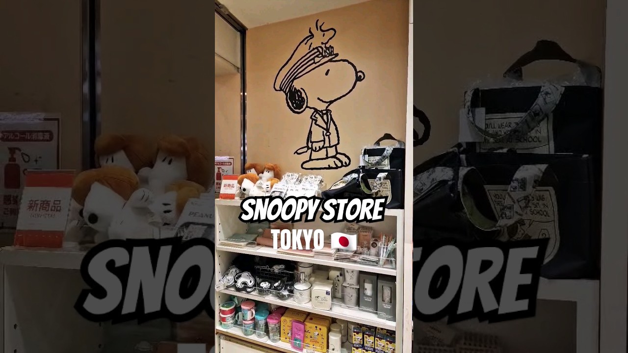 Snoopy Store in Tokyo 🇯🇵🗼 🐶 #shorts #japan #snoopy