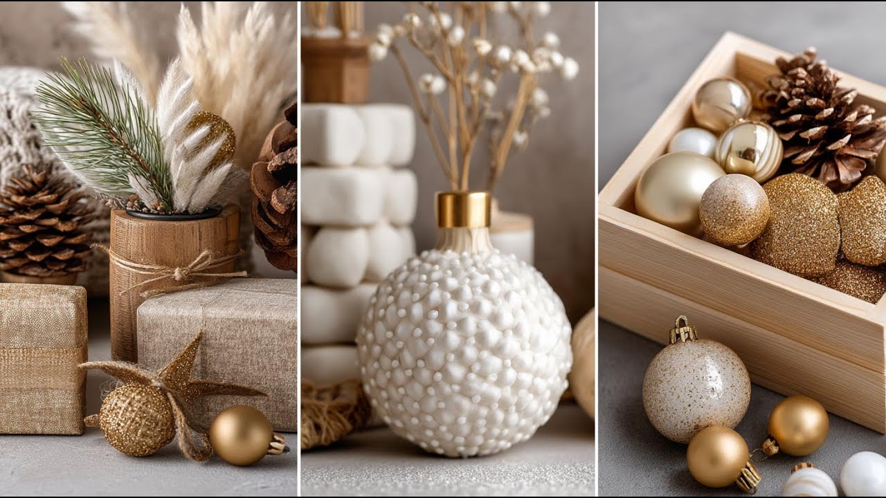 DIY Scandinavian Christmas Decor 2025 | Minimalist Neutral Home Styling & Cozy Holiday Craft Ideas
