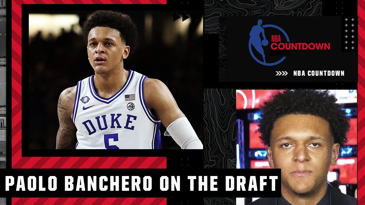 Paolo Banchero: I'm the best overall player in the NBA Draft | NBA Countdown