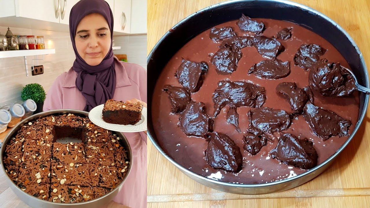 كيكة دمااااار 🤭 بالكريمة تاتجي معلكة ومسقية بصوص خطير ضروري تجربوها