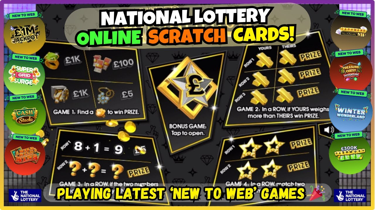 🎉 NATIONAL LOTTERY ONLINE SCRATCH CARDS! 💥 Playing The Latest 'New To Web' Games 🤞 #nationallottery