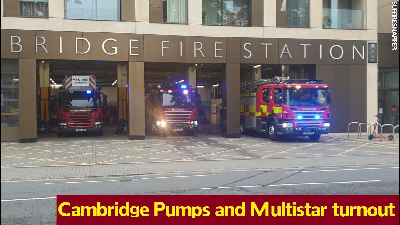 Cambridgeshire Fire and Rescue Service Cambridge pumps and multistar turnout