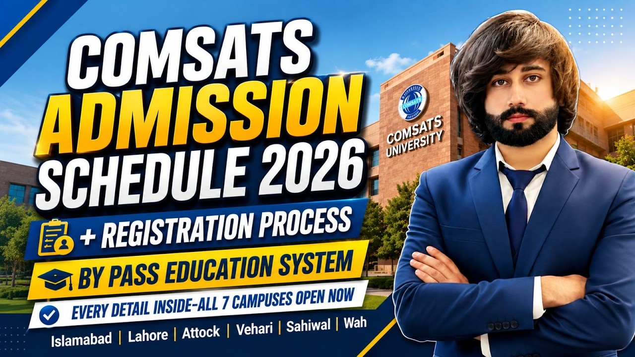 COMSATS NTS All Campuses Admission Schedule 2026 I COMSATS NTS Registration Process I COMSATS 2026