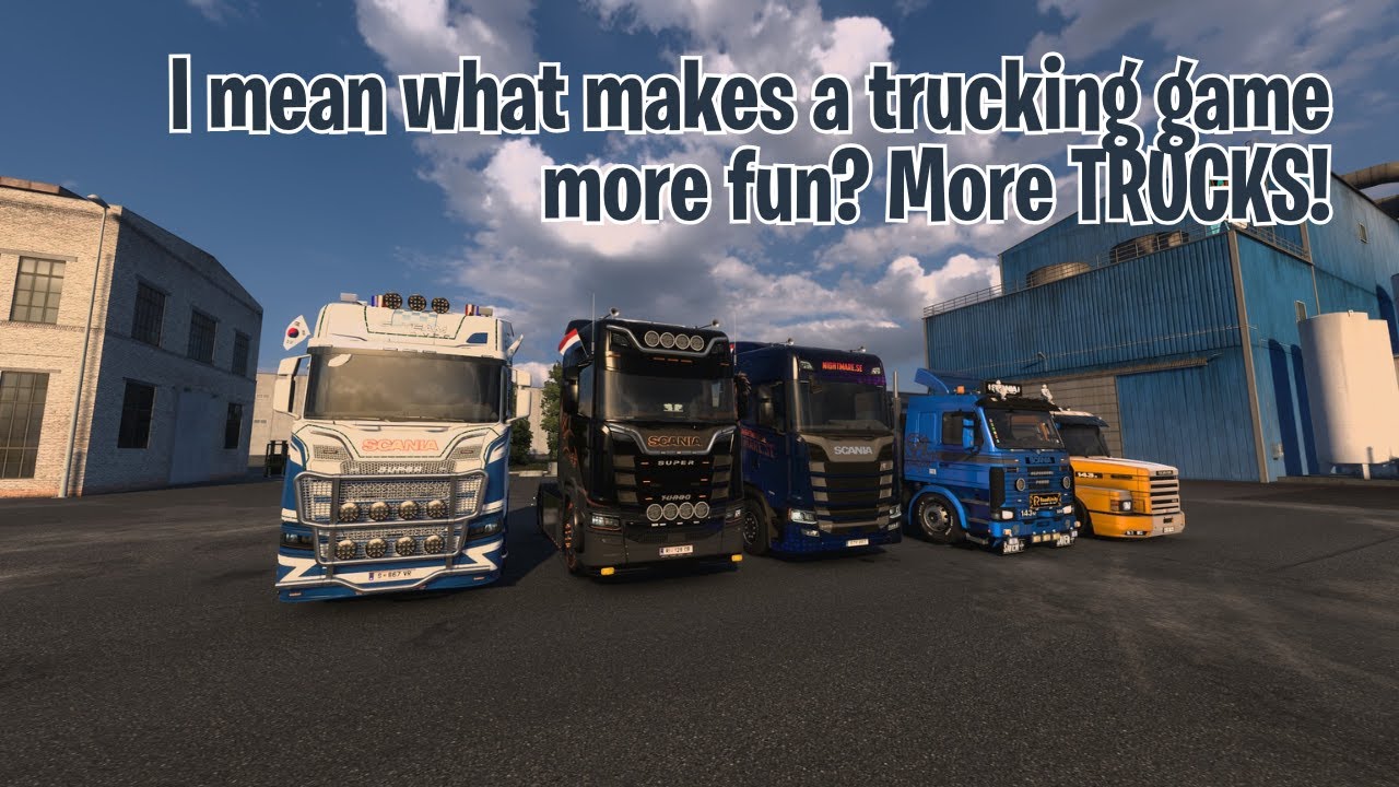 I mean what makes a trucking game more fun? More TRUCKS!📱 #ets2