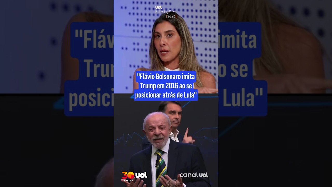Debate na Band: Fl&aacute;vio Bolsonaro repete t&aacute;tica de Trump ao encurralar Lula