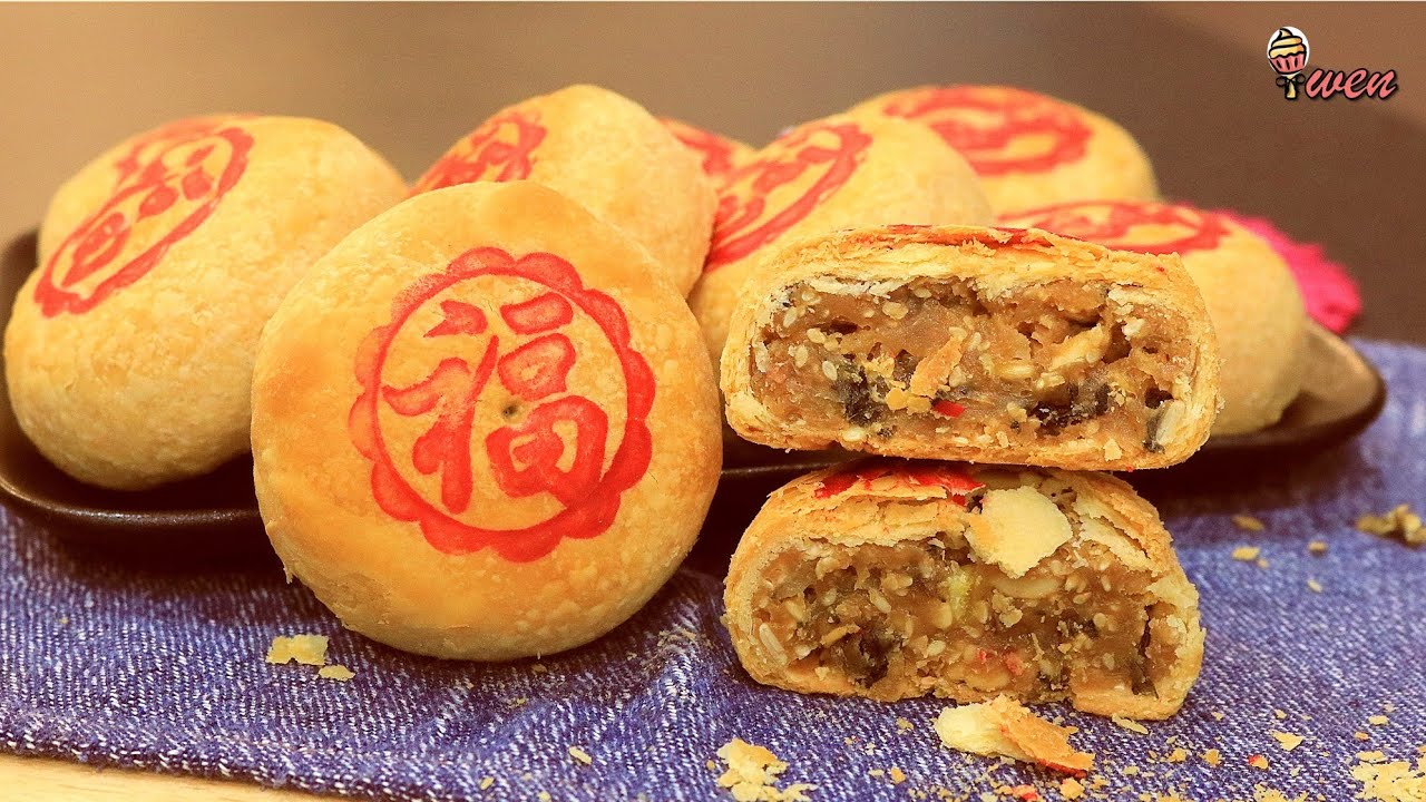 潮州梅菜月饼 Teo Chew La Piah, 捞饼食谱, 不用回油 Preserved Mustard Mooncake Recipe, 酥皮月饼, 千层酥皮, Flaky Mooncake