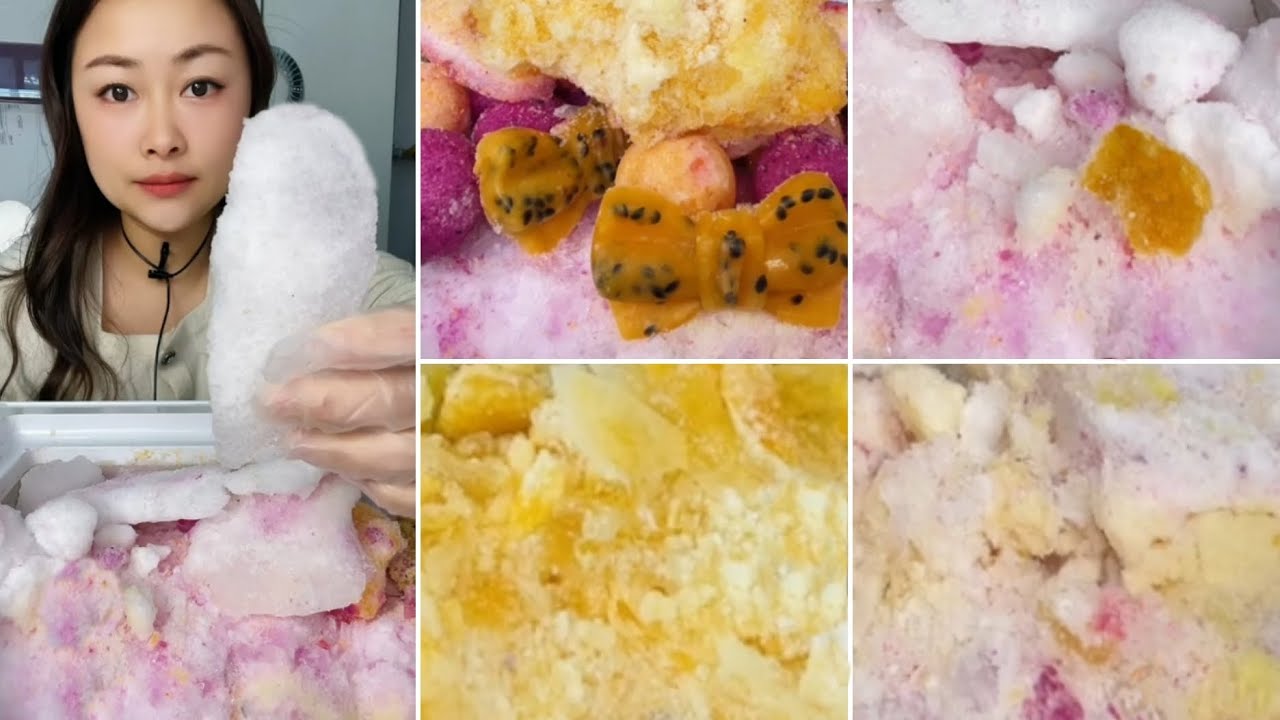 ONLY BITES / FREEZER FROST EATING / SHAVED ICE EATING / ASMR / SOLO BY RENNAYA