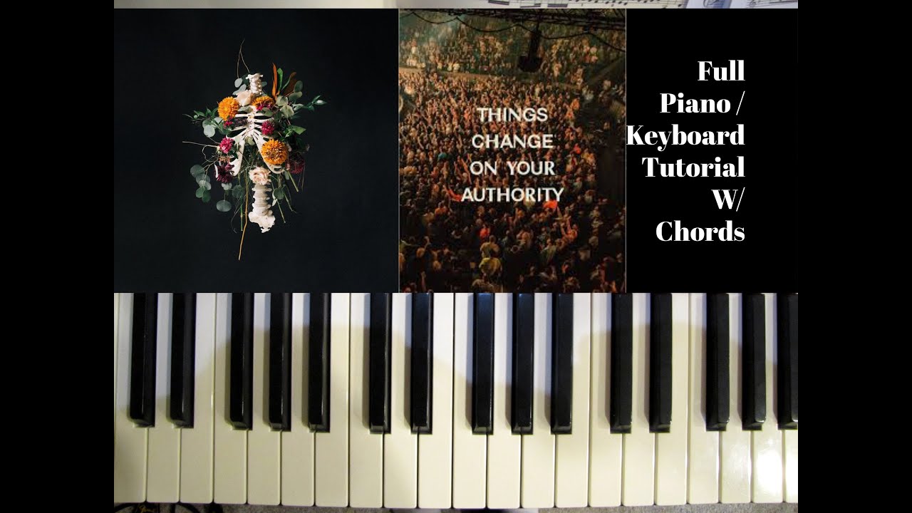 Authority (Elevation Worship) simple full piano / keyboard tutorial w / chords| MusicalLife