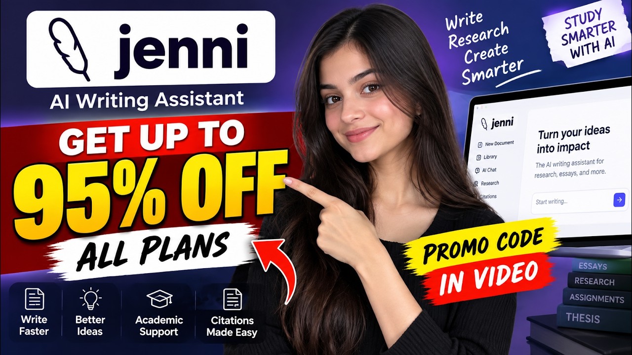 Jenni AI Promo Code 2026 | Get Up to 95% OFF All Plans